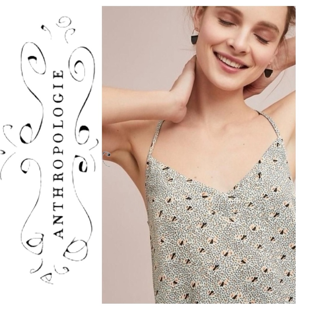 Anthropologie by Floreat Silky V-Neck Camisole size L